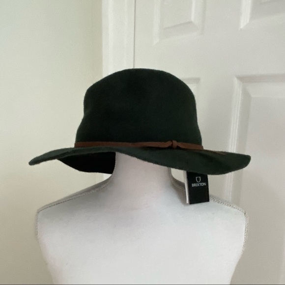 Brixton Valley Fedora Moss Green One Size - Picture 6 of 9